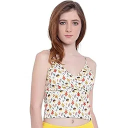 la intimo Fash Melange Cropped Camisole Beachwear Bikini Upper for Women-picture-28