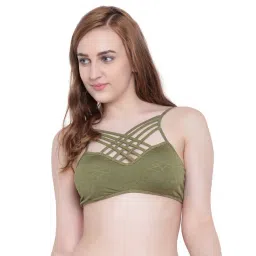 La Intimo Green Non Wired Padded Minimizer Bra-picture-20