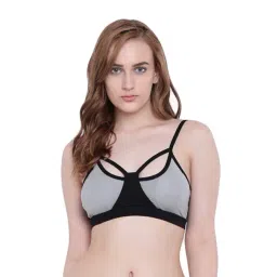 La Intimo Grey Non Wired Padded Sports Bra-picture-37