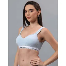 La Intimo Light Blue Comfort Fit Bra image 3