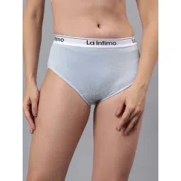 La Intimo Light Blue Comfort Fit Panties-picture-15