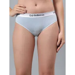 La Intimo Light Blue Comfort Fit Panties-picture-18