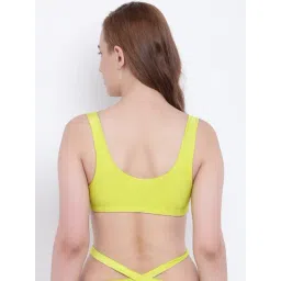 La Intimo Lime Green Beach Bold Plunge Bra image 2