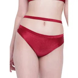 La Intimo Maroon Beach Bold Bikini Panty-picture-41