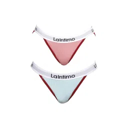 La Intimo Moda Fashionable Brief Panty - Multi-Color (Pack of 2)-picture-15