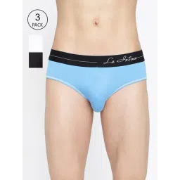 La Intimo Multicolored Comfort Fit Briefs - Pack Of 3-picture-29