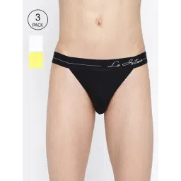 La Intimo Multicolored Comfort Fit Briefs - Pack Of 3-picture-46