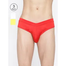 La Intimo Multicolored Comfort Fit Briefs - Pack Of 3-picture-26