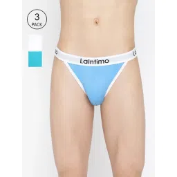 La Intimo Multicolored Comfort Fit Briefs - Pack Of 3-picture-25