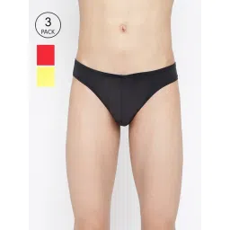 La Intimo Multicolored Comfort Fit Briefs - Pack Of 3-picture-12