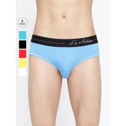 La Intimo Multicolored Comfort Fit Briefs - Pack Of 6-picture-39