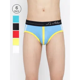 La Intimo Multicolored Comfort Fit Briefs - Pack Of 6-picture-45