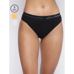 La Intimo Multicolored Comfort Fit Panties - Pack Of 3-picture-28