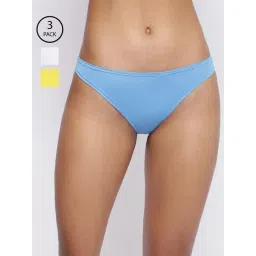 La Intimo Multicolored Comfort Fit Panties - Pack Of 3-picture-32