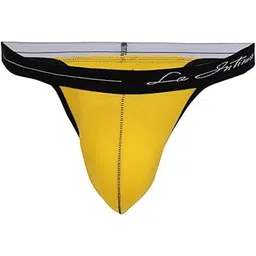 la intimo Nice Fit Anti-Microbial Thong for Man Yellow-picture-21