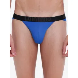 La Intimo Royal Blue Modal Relaxed Fit Solid Briefs-picture-25