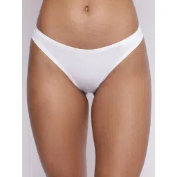 La Intimo Spiffy Semi Seamless Thong White-image-27
