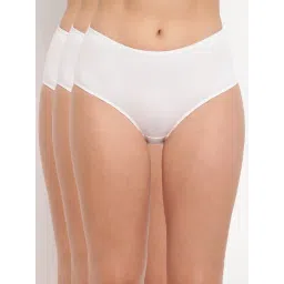 La Intimo White Comfort Fit Briefs - Pack Of 3-picture-40