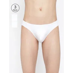 La Intimo White Comfort Fit Briefs - Pack Of 3-picture-38