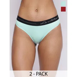 La Intimo Women Pack Of 2 Anti Microbial Low Rise Bikini Briefs-image-33