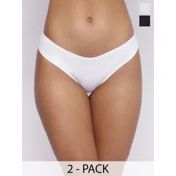 La Intimo Women Pack Of 2 Low Rise Semi Seamless Briefs LIPSS020B025-picture-20