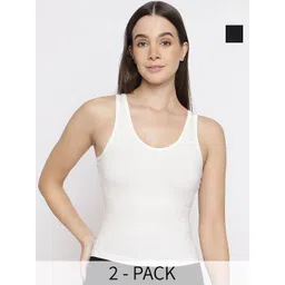 La Intimo Women Pack Of 3 Non Padded Camisoles-picture-32