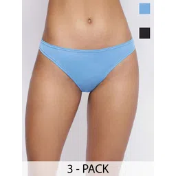 La Intimo Women Pack Of 3 Thong Briefs LIPSS010C125-image-41