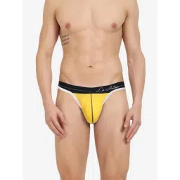 La Intimo Yellow Blended Relaxed Fit Solid Thongs-picture-25