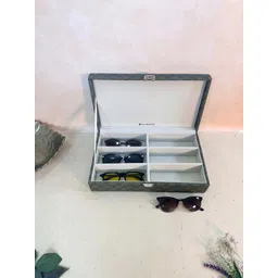 La Trove 6 Slot Olive Green Leather Sunglass Organizer Closed Top Box for Wardrobe Closet-picture-39