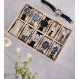 la trove Cream 10 Slot Watch Tray-picture-39