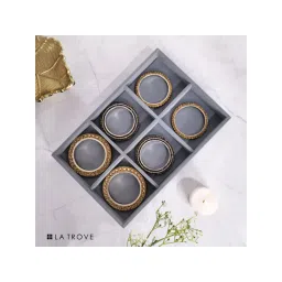 La Trove Luxury Velvet 6 Slot Bangle Organiser Jewellery Tray-picture-24