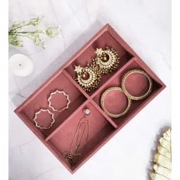la trove Pink 4 Section Jewellery Tray-picture-20