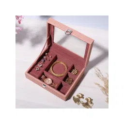 La Trove Pink Aura Jewellery Organiser Box-picture-11