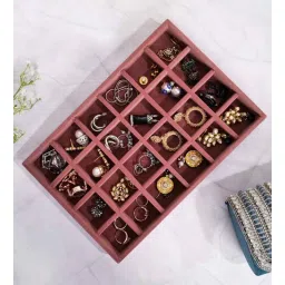 la trove Pink Luxury 24 Grids Jewellery Tray-picture-29