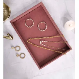 la trove Pink Plain Jewellery Tray image 1