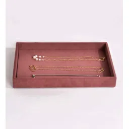 la trove Pink Plain Jewellery Tray image 3