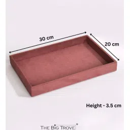la trove Pink Plain Jewellery Tray image 2
