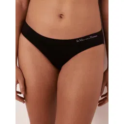 La Vie En Rose Black Plain Panty-picture-31