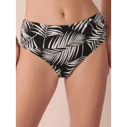 La Vie En Rose Black Printed High Waist Bikini Bottom-picture-34