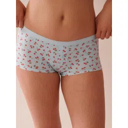 La Vie En Rose Cotton Boyleg Panty Blue-picture-18