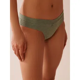 La Vie En Rose Cotton Thong Panty Green-picture-28