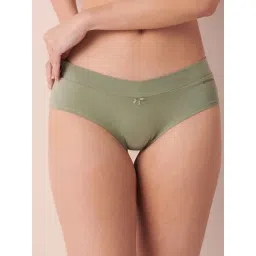 La Vie En Rose Green Cotton Panty-image-23