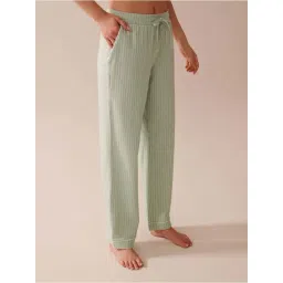 La Vie En Rose Green Cotton Regular Fit Pyjamas-image-30