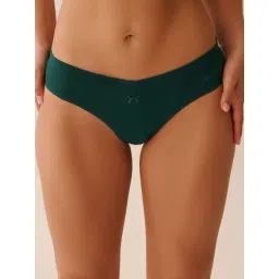 La Vie En Rose Green Cotton Thong Panties-picture-21