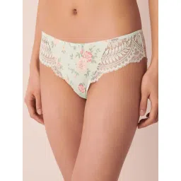 La Vie En Rose Green Lace Work Panty-image-22