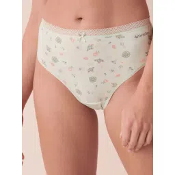 La Vie En Rose Green Lace Work Panty-image-46