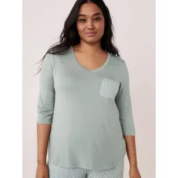 La Vie En Rose Green Plain T-Shirt-picture-27