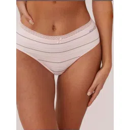 la Vie en Rose Lace Detail Super Soft High Waist Bikini Panty-picture-14