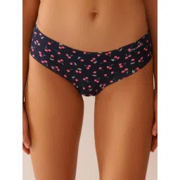 La Vie En Rose Microfiber Invisible Cheeky Panty Black-picture-16