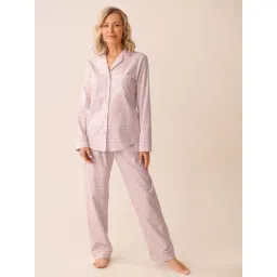 La Vie En Rose Pink Cotton Shirt with Pyjama-picture-11